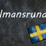 Swedish word of the day: talmansrunda