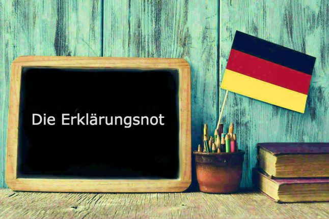 German word of the day: Die Erklärungsnot