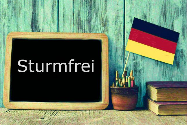 German word of the day: Sturmfrei