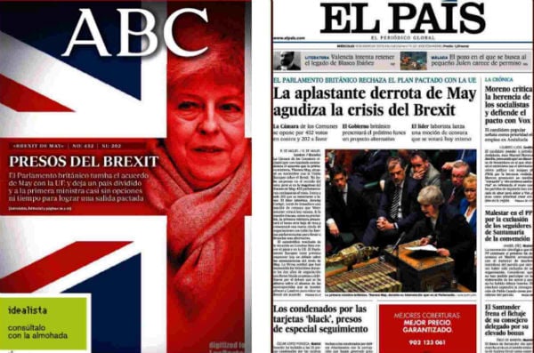 How Spain is reacting to Brexit deal defeat