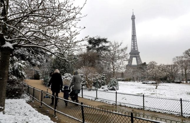 In Images: Snowfall turns Paris into winter wonderland