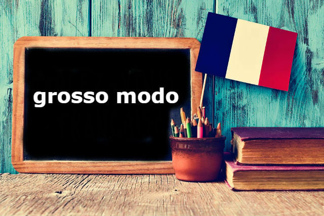 French Expression of the Day: grosso modo