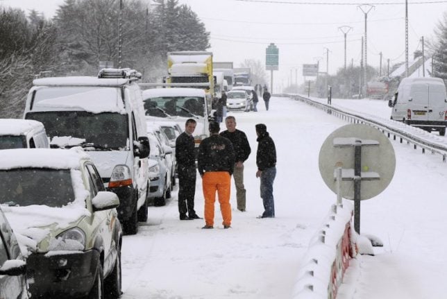 Drivers in France warned of transport chaos with winter storm on the way