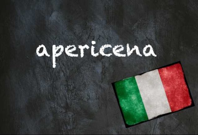 Italian word of the day apericena