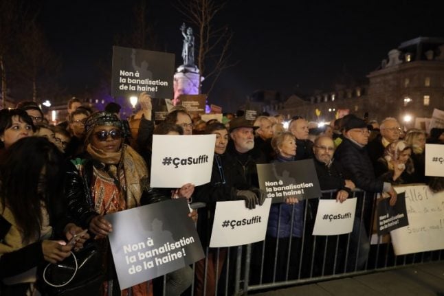 'That's enough': Thousands protest in Paris against anti-Jewish attacks