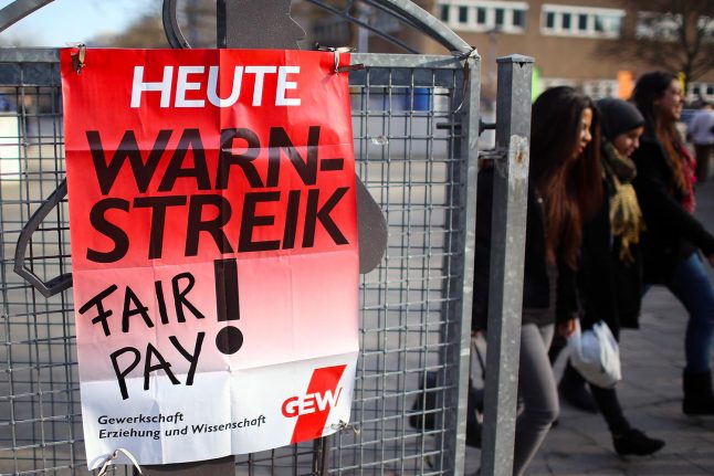 Strikes shut down schools and offices across Berlin on Wednesday