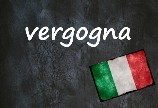 Italian word of the day: ‘Vergogna’