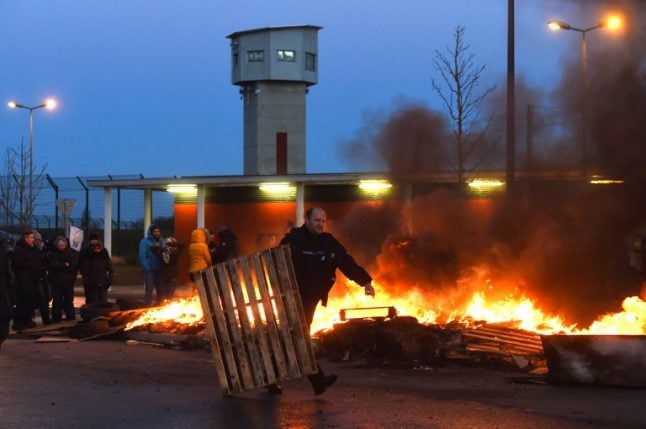 Prisons blocked across France after guards attacked by 'radicalised' inmate