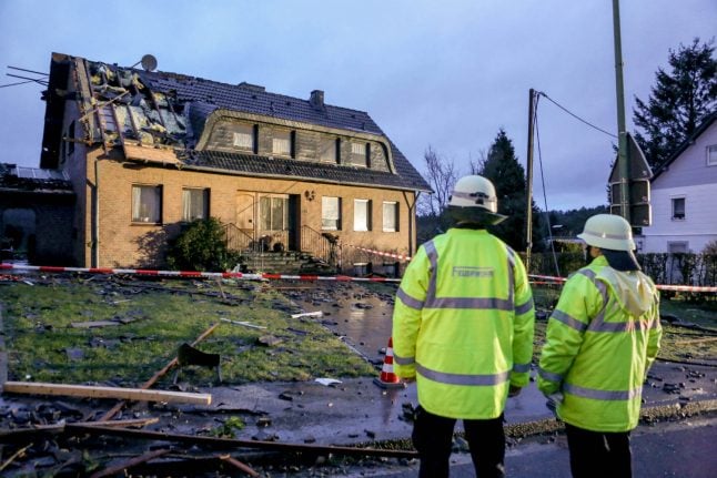 ‘Short and violent’ tornado strikes town near Aachen