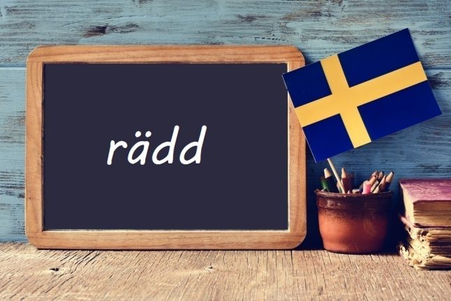 Swedish word of the day: rädd