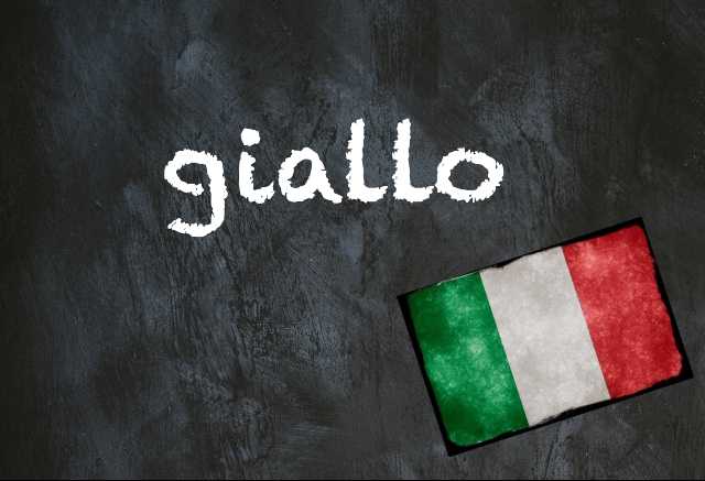 Italian word of the day: 'Giallo'