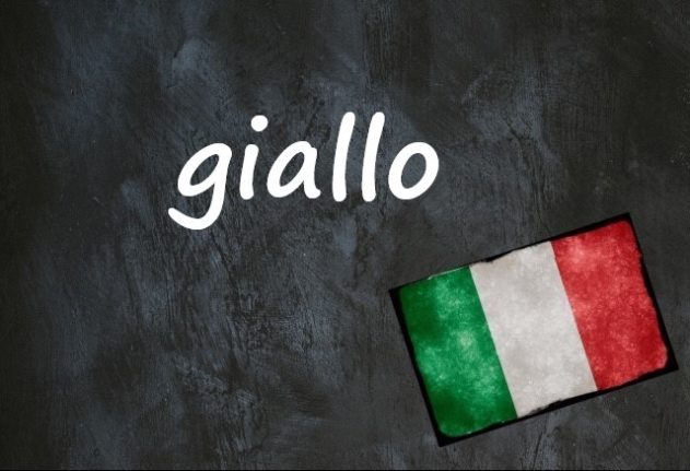 Italian word of the day: 'Giallo'