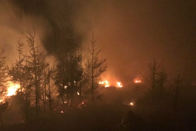 Major wildfire in Hesse sparked by lightning strike