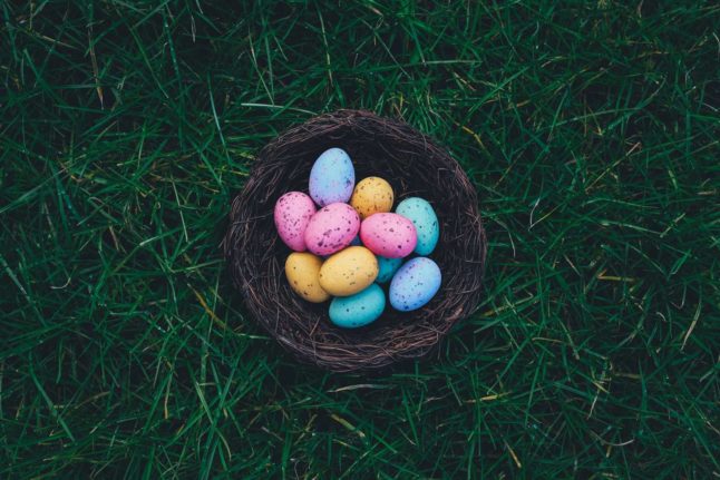 An egg hunt is a great way to spend Easter in Switzerland. Photo by Annie Spratt on Unsplash