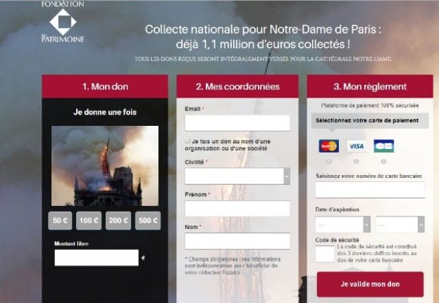 Beware of fake appeals for Notre-Dame