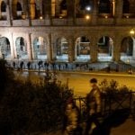 Tourist caught vandalising Colosseum in Rome