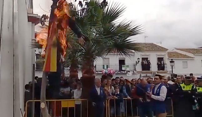 'We executed evil': Spanish village shoots and burns effigy of ex-Catalan leader