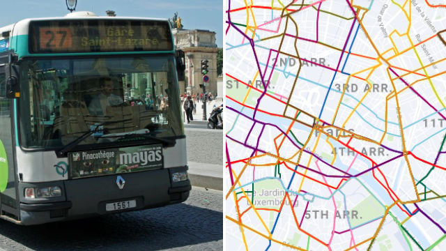 MAP: See the new Paris bus network