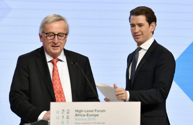 Junker takes swipe at Austria's Kurz and warns of far-right threat