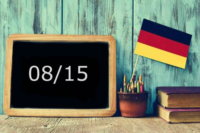 How to use the unusual German phrase '08/15'