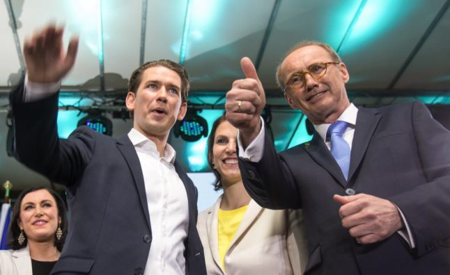 Austrian centre-right leading in European election vote, far-right third
