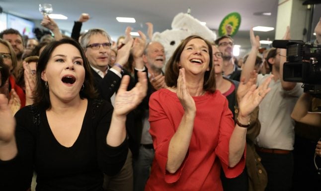 Greens surge amid heavy losses for Germany’s ruling parties in EU election