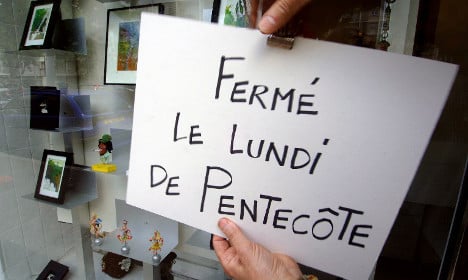 Why do many in France work for free on Pentecost public holiday?