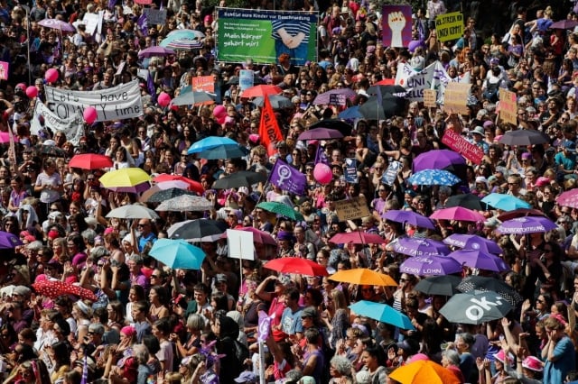 IN PICTURES: Women in Switzerland rise up in demand for equal pay