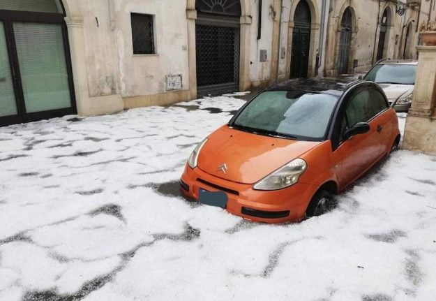 Snow in southern Italy in June? No, it's just a monster hail storm