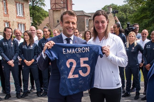 Macron tells les bleues 'play as a team' ahead of World Cup kick off in France