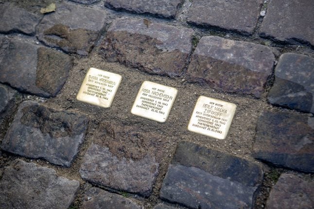 Copenhagen unveils stones in memorial of Nazism victims