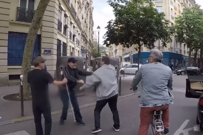 Paris driver in blind man road rage video charged with assault