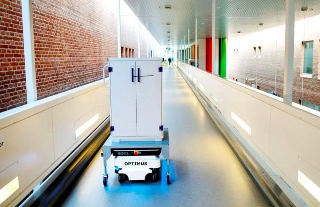 Robots put on scrubs and help out at Danish hospitals