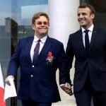 Hand-in-hand, Macron and Elton John join forces on AIDS