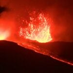 ‘Lively spattering’: Italy’s Mount Etna sparks into life