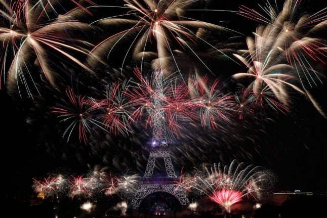 VIDEO: Watch the spectacular Bastille Day fireworks show over the Eiffel Tower