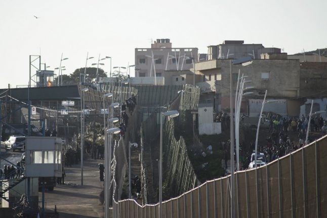 Dozens of migrants force entry into Spain's Melilla enclave