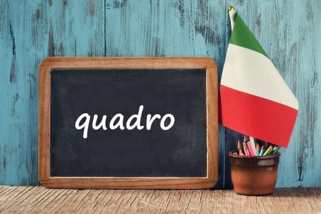 Italian word of the day: 'Quadro'