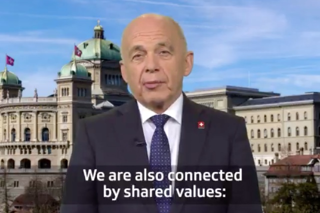 Swiss president hails national value of... 'punctuality'