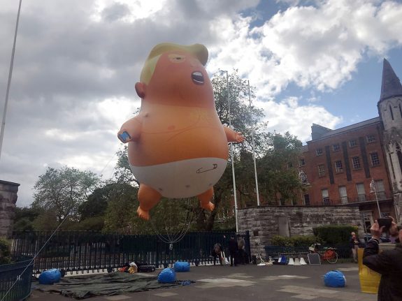 Activists press on with plans to fly Trump baby blimp in Copenhagen