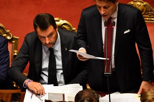 Italian PM Conte slams 'irresponsible' Salvini before offering resignation