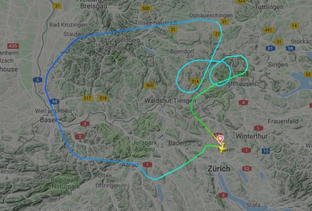 Two planes forced to turn back to Zurich as wild storms hit Switzerland