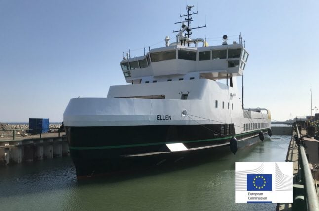 Denmark’s first electric ferry 'sets sail' on maiden voyage