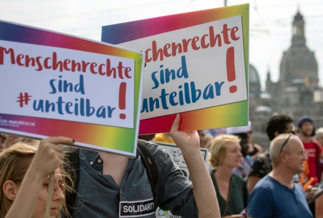 Thousands march against racism in Dresden ahead of key state polls
