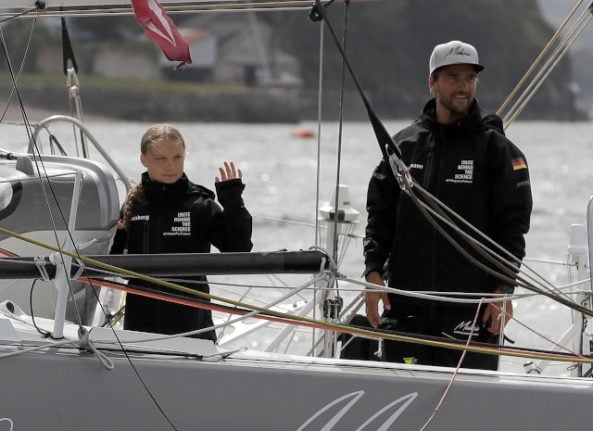 Greta Thunberg's yacht expected to arrive in New York tomorrow