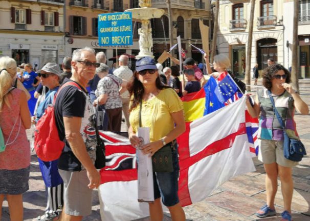 IN PICS: Brits in Malaga take to the streets against Brexit