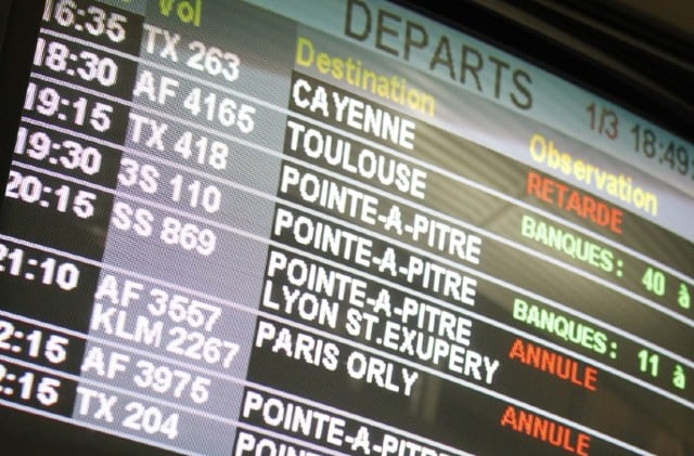 Half a million people saw delayed or cancelled flights to and from France