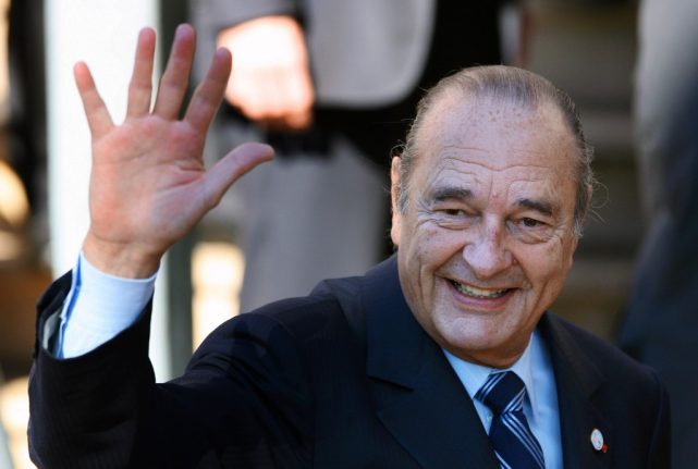 Former French president Jacques Chirac dies at the age of 86
