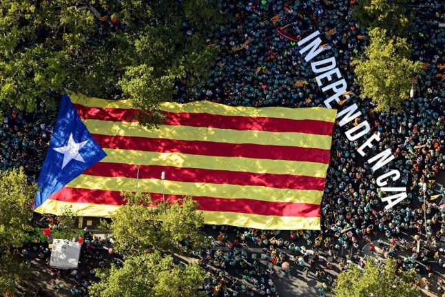 Sharp drop in numbers at annual Catalan separatist rally
