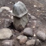 Who erected this penis statue in Sweden more than 2500 years ago?